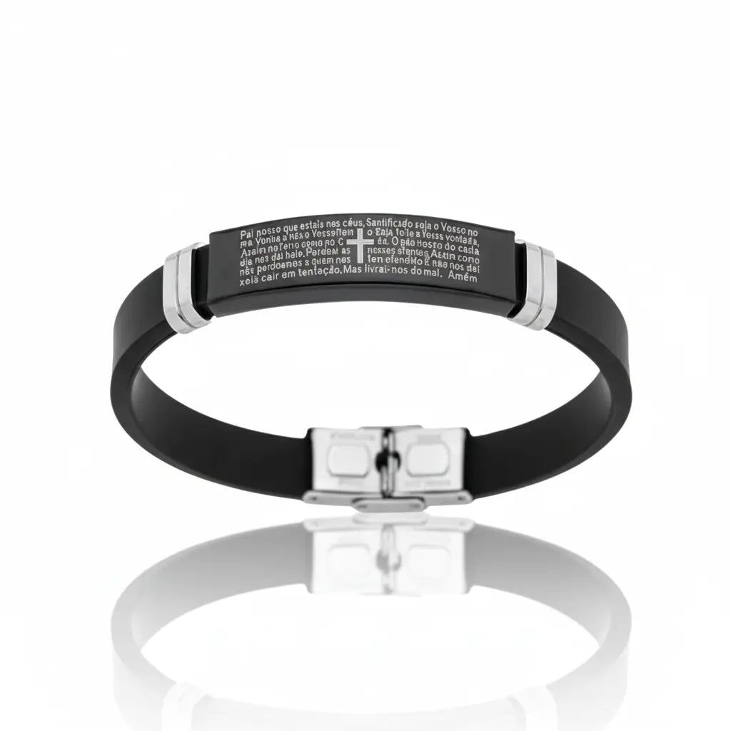 Pulseira masculina religiosa