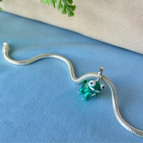 Berloque e pulseira prata 925