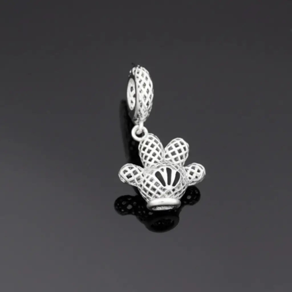 modelo de berloque mickey em 3D prata 925