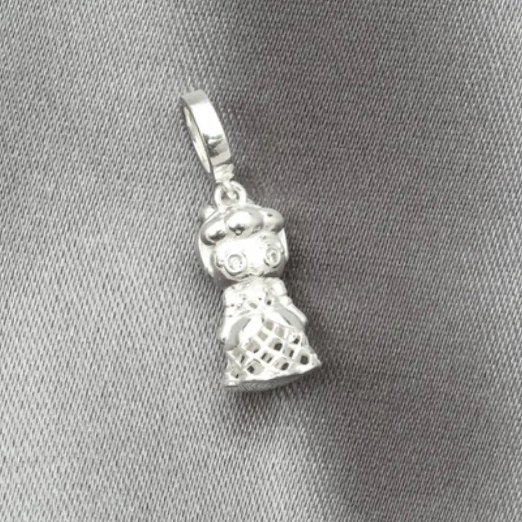Berloque Prata 925 Princesa detalhes