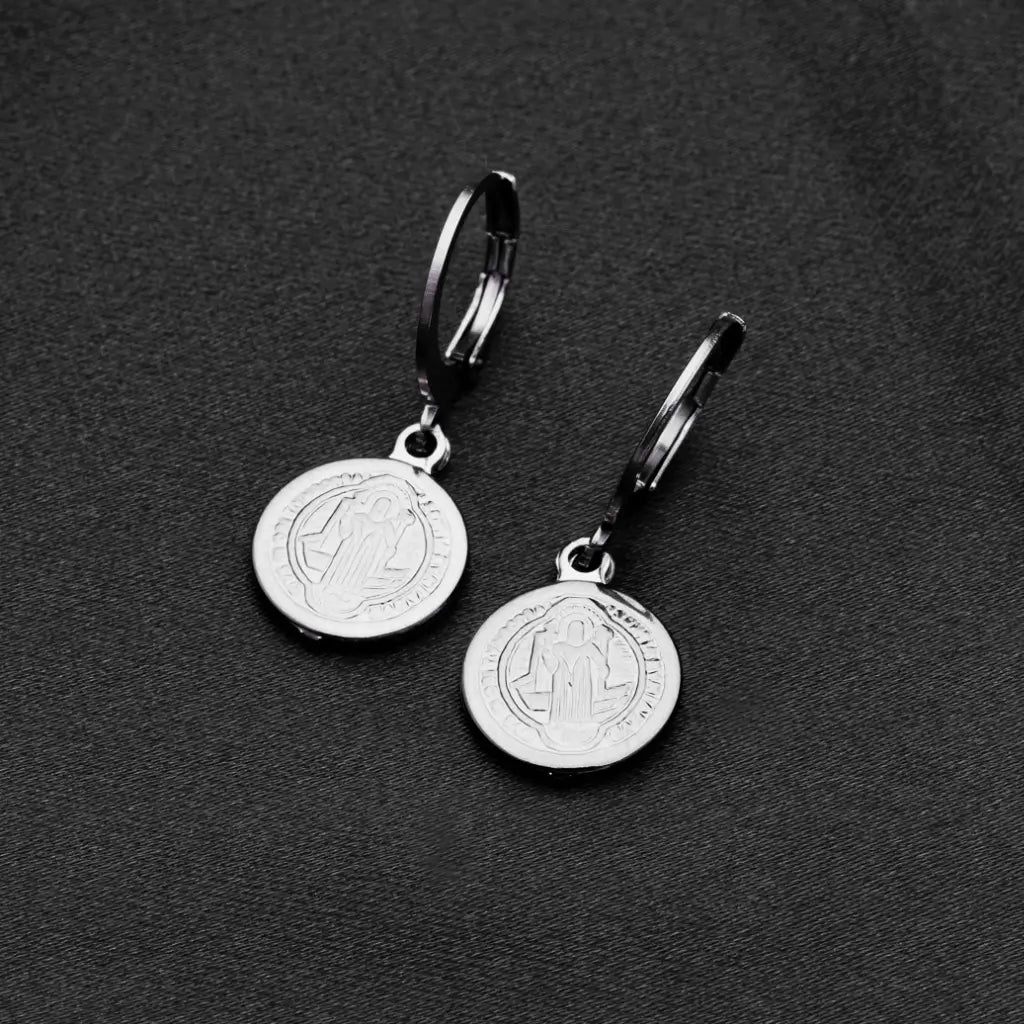 Brinco Argola Aço Cirúrgico São Bento 3