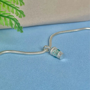 Pulseira com berloque prata 925