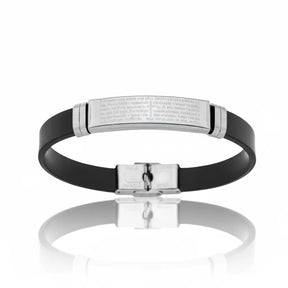 Pulseira masculina oração pai nosso 
