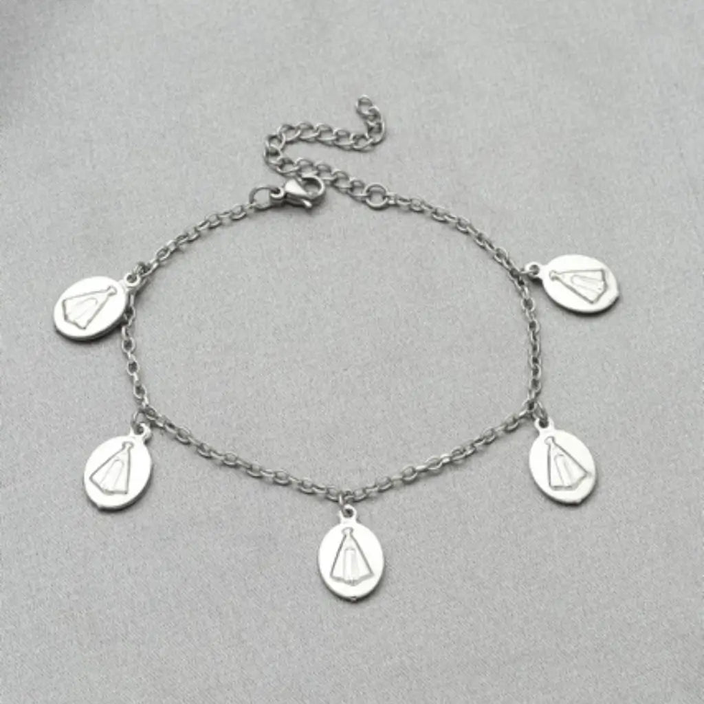 Pulseira Nossa Senhora Aparecida de Aço