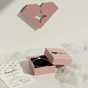 Pulseira de Prata 925 para Berloques com Fecho com caixa presenteavel AMORUS.